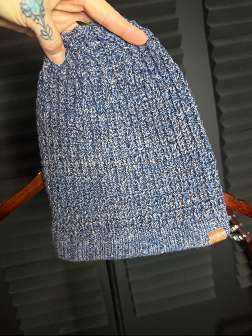 Roots Blue Marled Knit Skirt